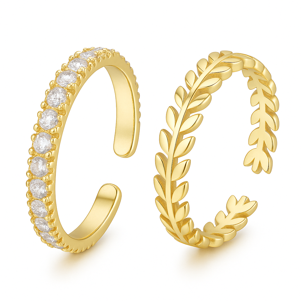 Ring Duo – Leaf & Shine